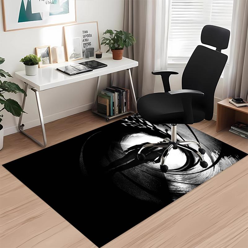 007 James Bond Printed Carpet, for Office Chair Living Room Bedroom Kitchen Room Decor Gifts.