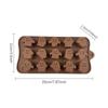 Halloween Pumpkin Chocolate Mold Kawaii Pumpkin Ghost Silicone Mold 15-Cavity Resin Crafts Ice Cube Candy Jelly Mould Cake Tool