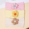 Cute Flower Infant Baby Wide Headband Soft Stretchy Elastic Baby Girl Headscarf Nylon Newborn Head Wrap