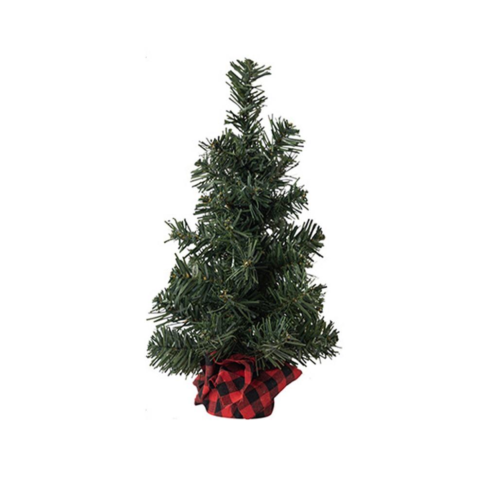 Plastic Small Christmas Tree Mini Artificial Xmas Pine Tree Christmas Tree Ornaments New Year Gift