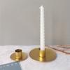 Simple Golden Candle Holders Metal Desktop Candlestick For Wedding Party Festival Candelabra Art Gifts Home Decor Candle Holders
