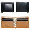 [] Money Clip Wallet with Coin Case Black