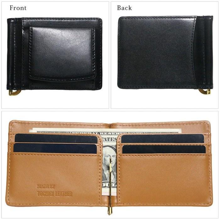 [] Money Clip Wallet with Coin Case Black