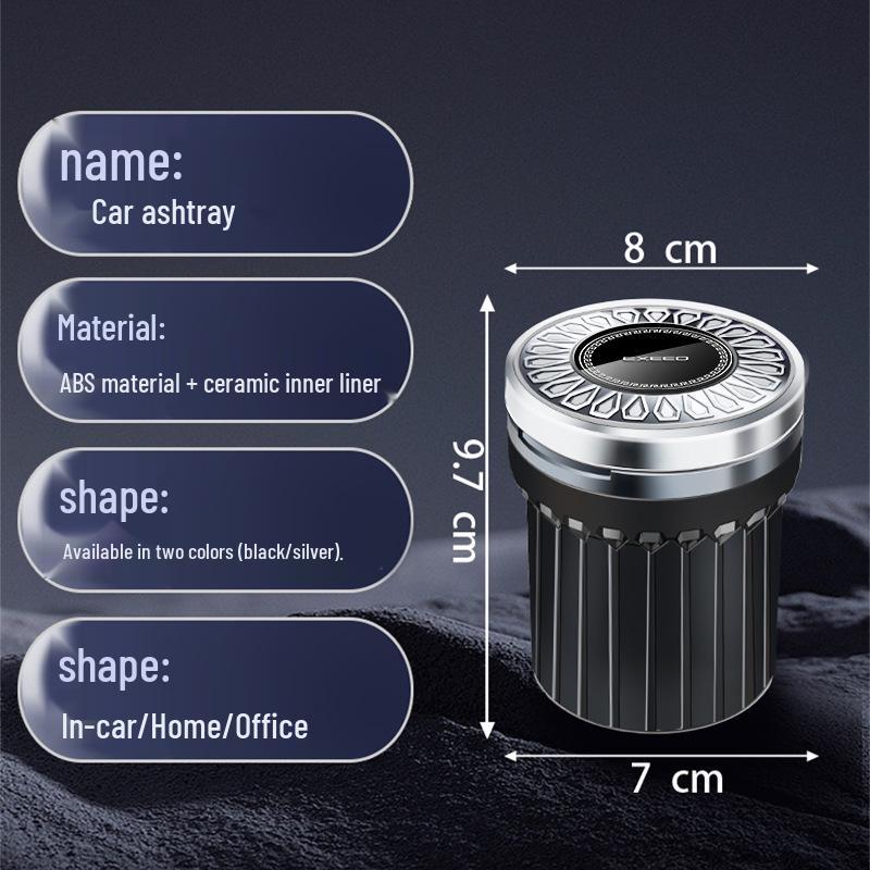 Xingtu Car Ashtray with Light: Anti-Ash Design for Yaoguang, TXL, Lingyun, Lanyue, TX, Zhuifeng, ETi Models