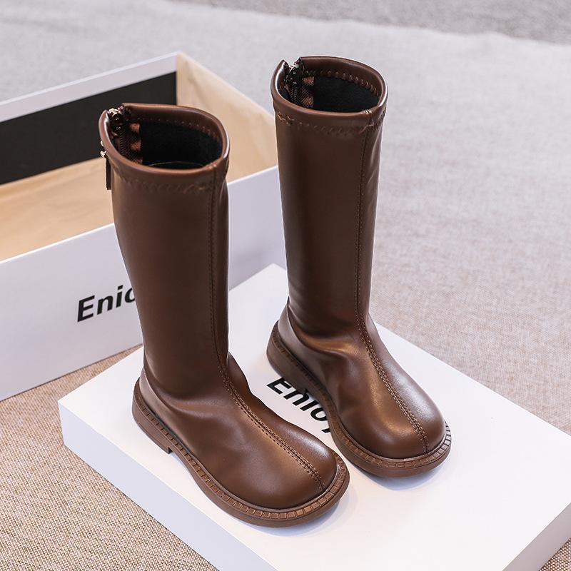 

Осенне-зимняя мода, утягивающие, эластичные, высокие сапоги для девочек, новые онлайн-знаменитости, увеличивающие рост, но не доходящие до колена, рыцарские сапоги 36 коричневый