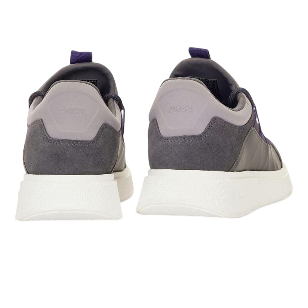 BOSS Mens Leather Running Trainers
