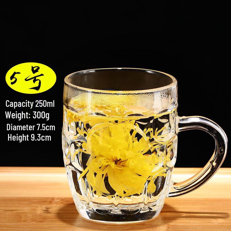 Sichun Household Transparent Glass Mug with Handle