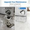 Washing Machine Drain Pan Funnel Tray, Leak Proof Drip Tray for Floor Protection, Heavy Duty Plastic Drainage System for Laundry