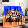 New York Mets Theme Personalized Outdoor Flannel Blankets Soft And Suitable For All Seasons Perfect For Sofas Beds And Camping