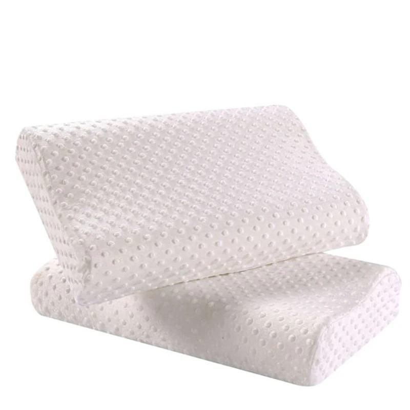 Weicher Kissensitz für die Halswirbelsäulengesundheit Memory-Schaumstoffkissen Orthopädisches Kissen Latex-Nackenkissen Faser-langsamer Rückprall