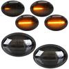 Fiat 500 500C 500L 2007- LED Side Indicator SMOKED DYNAMIC 2 Pcs. SET