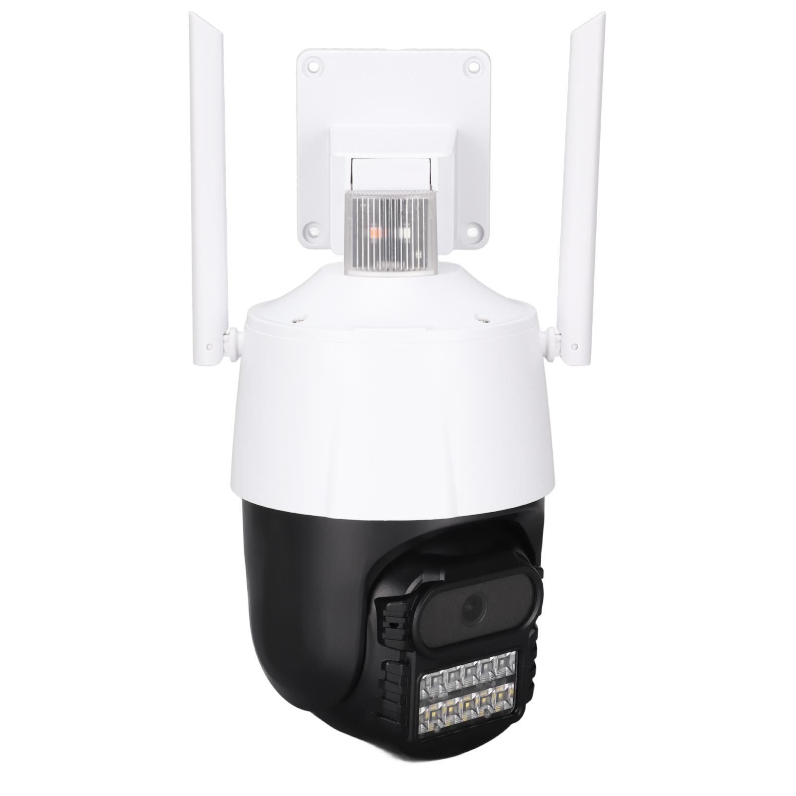 

Outdoor Security Camera Dome WiFi IP Monitor AI Alarm Two Way Intercom Infrared Night Vision for білий