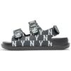 Sandal Beach Sandals Unisex Black/White Sneakers 3ASDSD423-50BKS