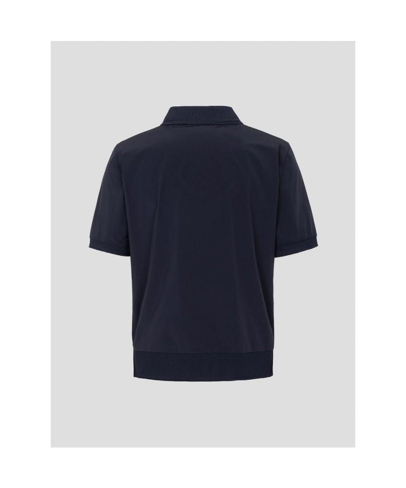 BEANPOLE GOLF Women'S Logo Perforated Collar Short Sleeve T-Shirt - Navy