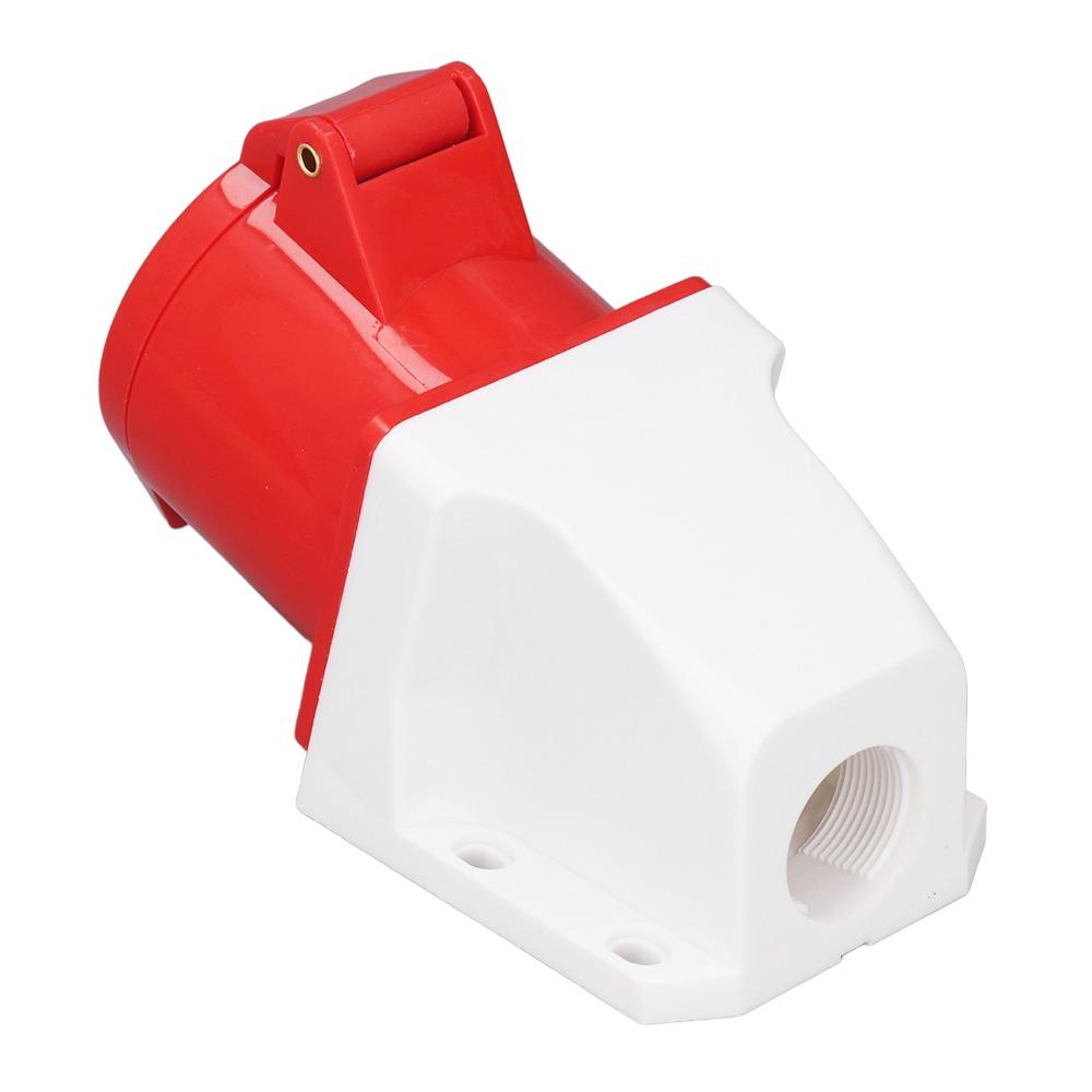 2 Set 5Pin 32A Industrial Connector 380-415V Surface Mounted Socket  Electrical Connection