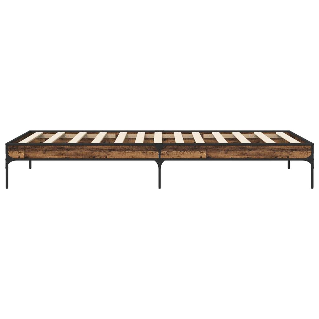 Bed Frame Reclaimed Wood 80 x 200 cm Engineered Wood