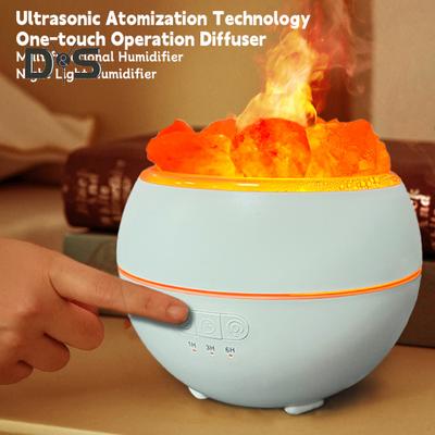 7 Renkli Tuz Lambası Koku Difüzörü Zamanlayıcı Fonksiyonlu Ultrasonik Soğuk Sis Hava Nemlendirici Aromaterapi Esansiyel Yağ Difüzörü