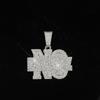 Hip Hop Men Lettes NO EXCUSE Pendant Necklace Gold Plated Iced Out Bling Crystal Cuban Link Chain Charm Fashion Women Jewelry