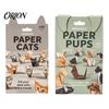 3D Animal Paper Folding Origami Craft Kit, DIY Cat Dog Set with Instruction, Handmade Desktop Decoration Fun Screen?Free Art Activity, Creative