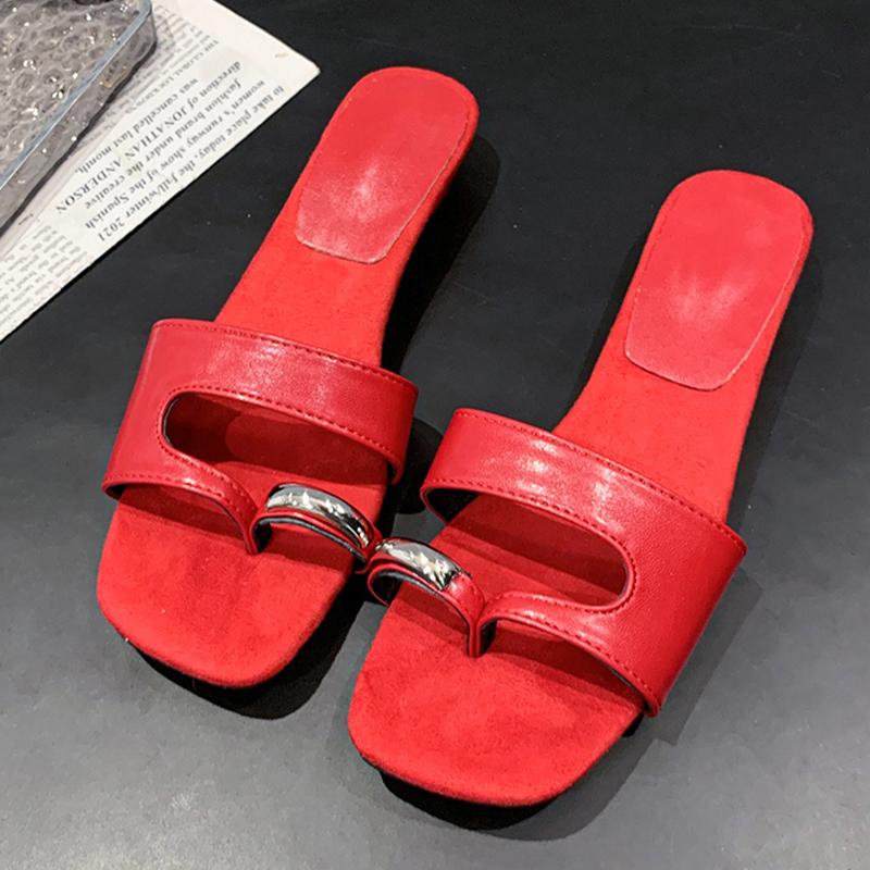 Flats Women Slippers Designer Clip Toe Dress Shoes New Fashion Woman's Sandals 2025 Summer Casual Slides Cozy Flip Flops Mujer