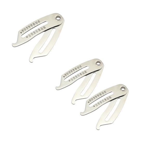 1/2Pcs Portable Thread Size Checker Heavy Duty Stainless Steel Screw Nut Bolt Size Identifier Gauge Quick Manual Measurement Tool