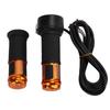 1Pair Thumb Throttle Grip Routine Twist Throttle Handle Grip with Keys for Electric Scooter BikeGold