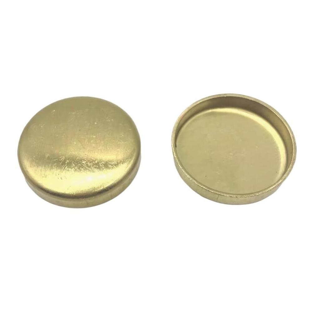 JT-SEAL 1PC Brass Round Welding Seal End Cap 8mm To 75mm Automotive Engine Cylinder Bowl Plug Pipe Fitting Connector (19mm)