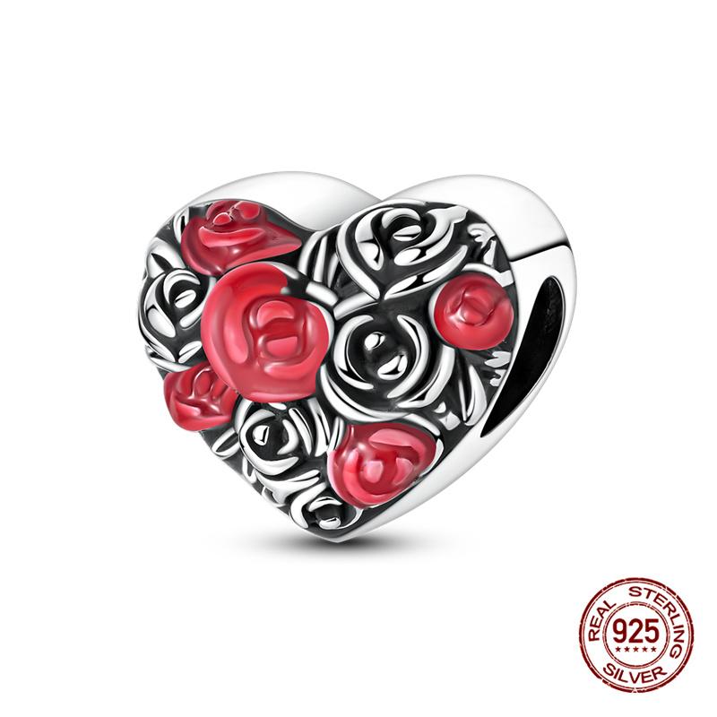 Original Charm Copper Valentine'S Day Special Edition Charms Bead Fits 3Mm Original Bracelet For Women Diy Jewelry Gifts New