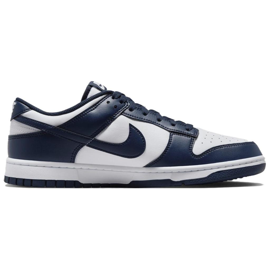 Nike Dunk Low White Midnight Navy Sneakers Skate Shoes HF5441-107