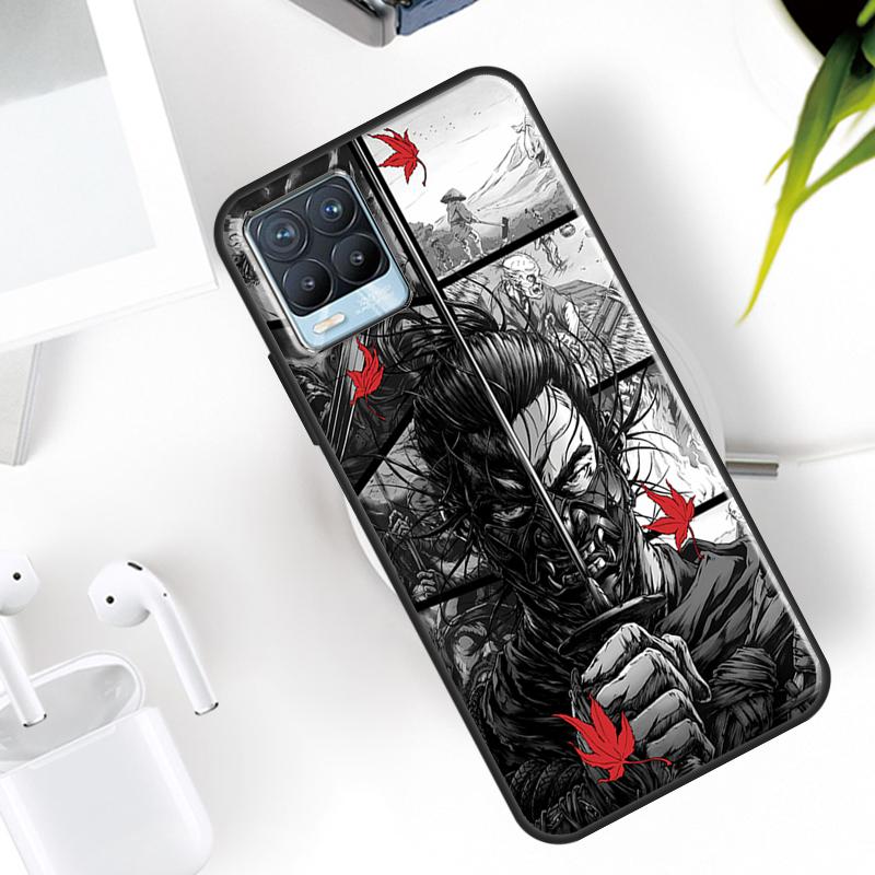 Japan Samurai Ninja Case For Realme 15 11 Pro Plus 12 13 14  C71 C75 C55 C51 C53 C25 C63 C61 C65 C67 GT6 GT7 Pro