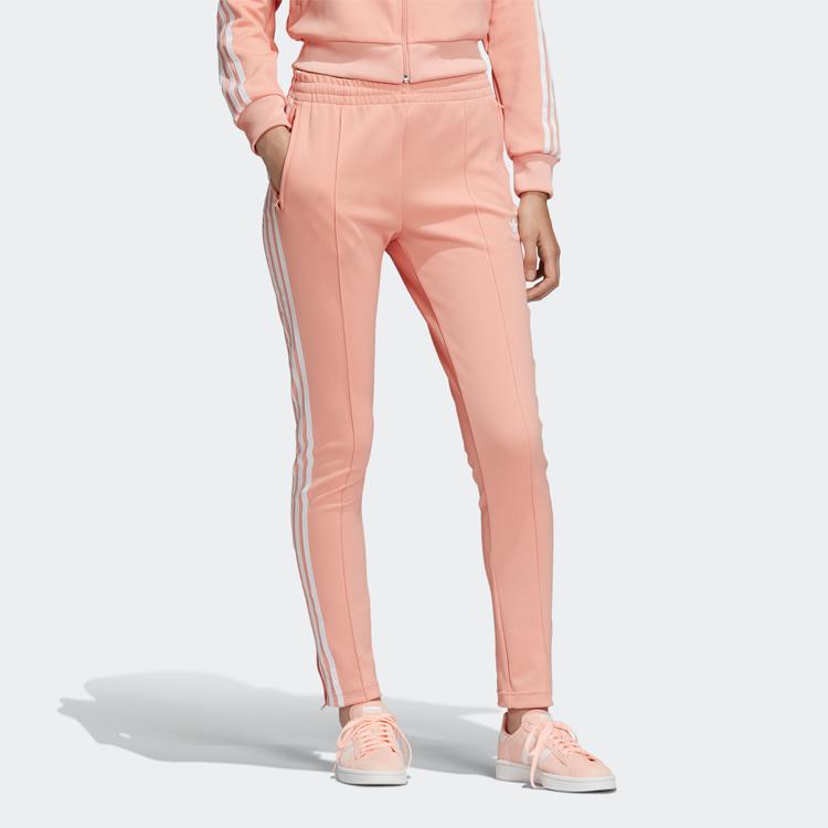 adidas Originals SST Gestrickte Jogginghose Damen Grau Rosa DV2593