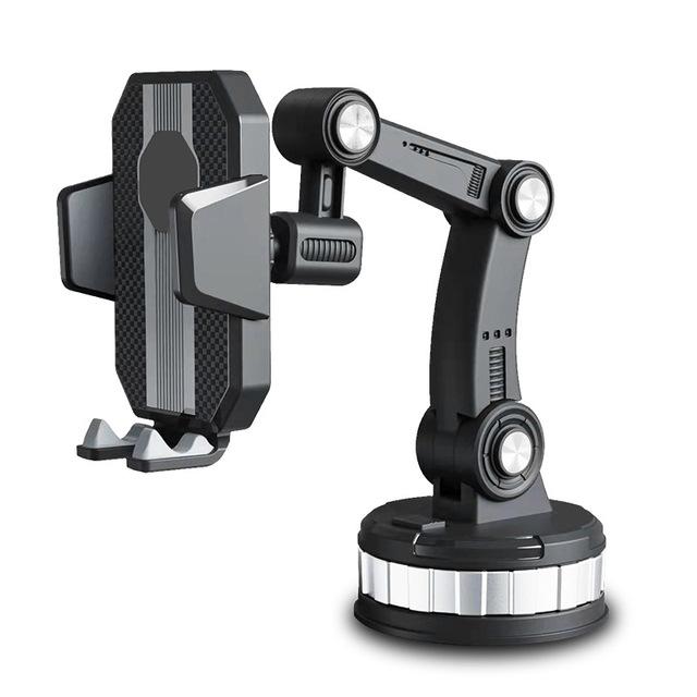 360° Rotatable Big Size Car Phone Holder Shockproof Mobile Stand Compatible with iPhone Xiaomi Samsung Vehicle Mount Accessory