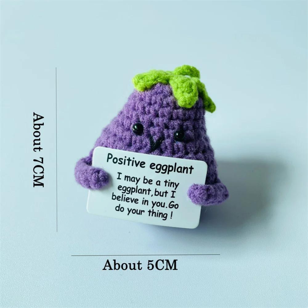 Handmade Positive Energy Potato Doll Home Decoration Mini Plush Knitting Wool Potato Doll Cute Birthday Gifts Office Room Decor