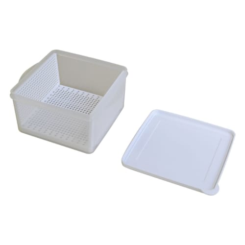 Kokubo Industries Kokubo Sandwich Storage Container, Mesh x Case, Easy to Use, Quickly Removes Food, Stays Dry, Perfect for Cutting Boards, Bread, Pic