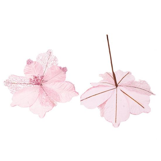 Christmas Poinsettia Artificial Flowers Xmas Tree Wreath Ornaments DIY Decoration New Year Wedding Party Holiday Decor