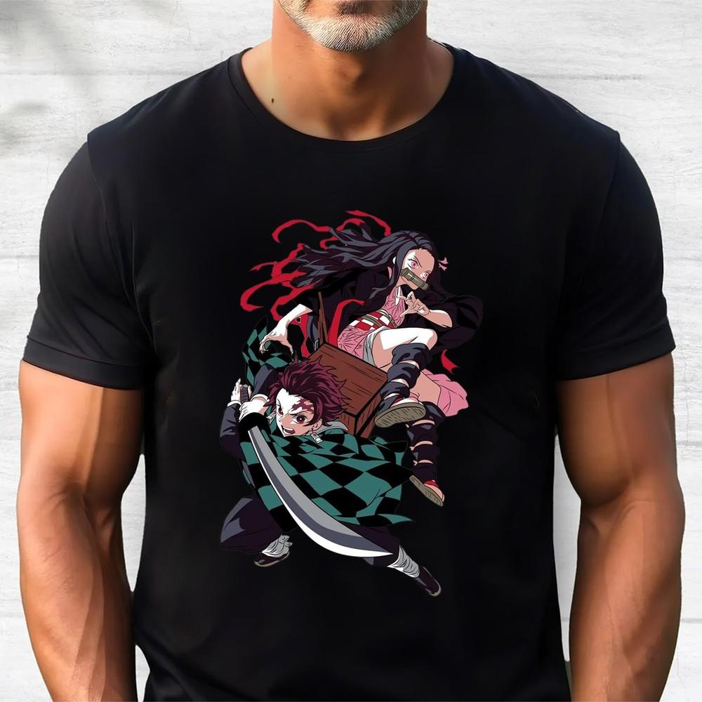 Tanjiro Kamado Anime T-Shirt, Demon Slayer Anime Shirt, Anime Tee Gift Unisex T-Shirt XXXXL