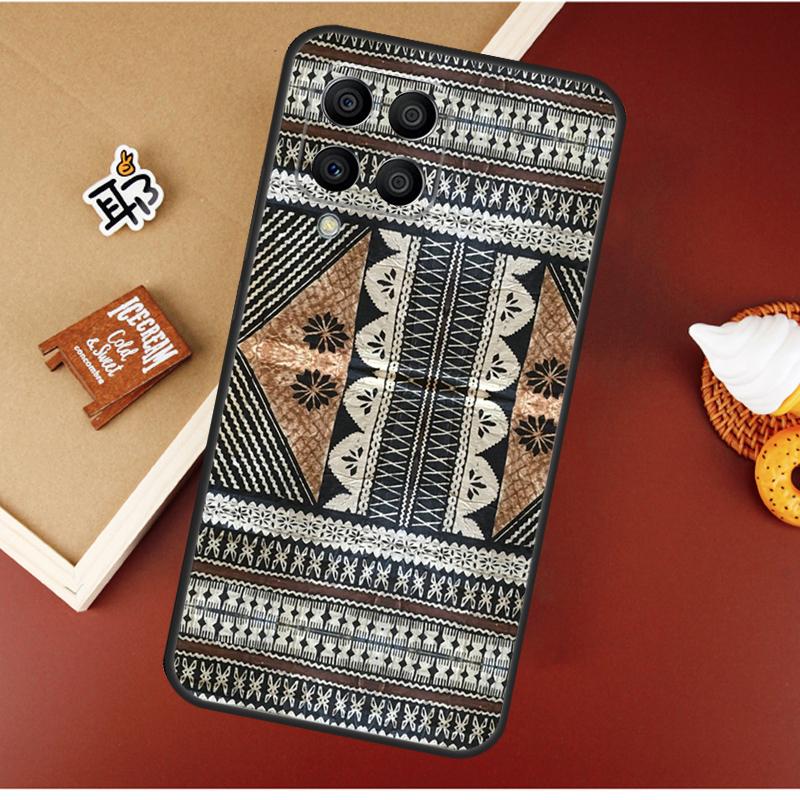 Fijian Masi Tapa Case For Samsung Galaxy M13 M53 M51 M31 M11 M14 M34 M54 M12 M32 M52 M16 M36 M56 M15 M35 M55