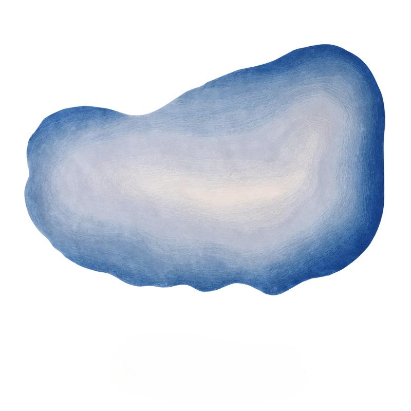 

Wabi sabi Style Carpets for Living Room Luxury Bedroom Decor Gray Carpet Irregular Shape Plush Rug Fluffy Soft washable Mat 80*120cm