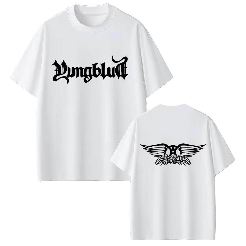 YUNGBLUD Graphic Print Tshirt Men Women Clothing Casual Cotton T Shirt Men Hip Hop Short Sleeve Top Fashion Vintage Streetwear