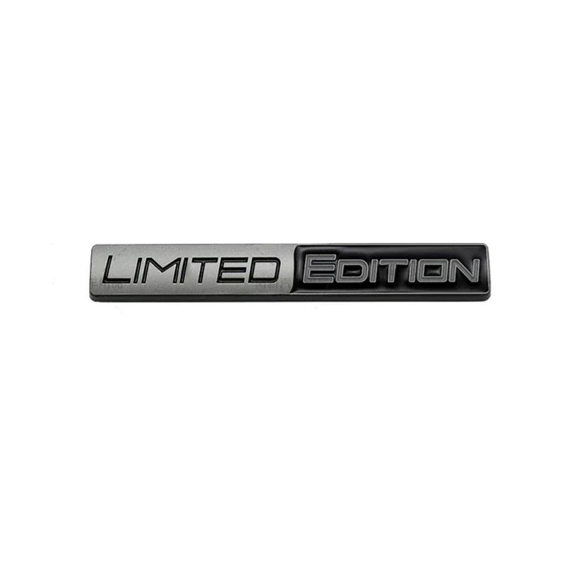 For Audi RS3 3D Raise Metal Limited Edition Logo Car Rear Trunk Front Grille Badge Fender Emblem Badge Sticker for Audi VW Honda Accessories
