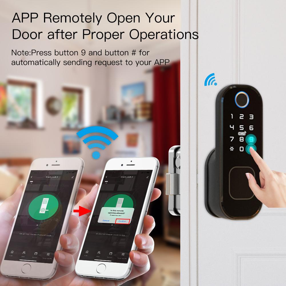 Lock With App Digital Door Lock Power Indicator Feature Remote Security Management User Management Capability As Shown