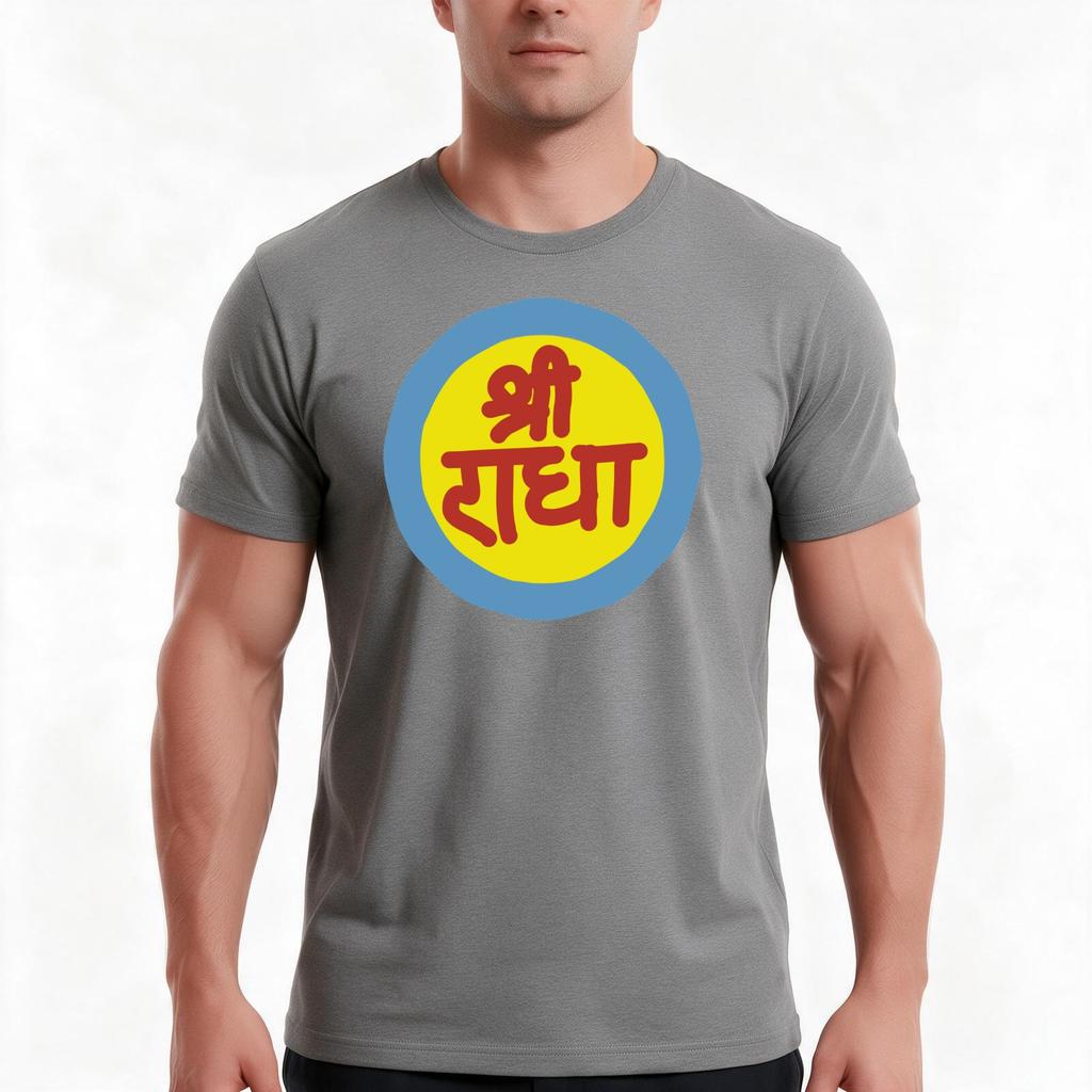 Sri Radha Vrindavan Tshirt Summer Casual Cotton Tee Oversized Streetwear Tops Vintage Graphic Print Loose Fit Short Sleeve
