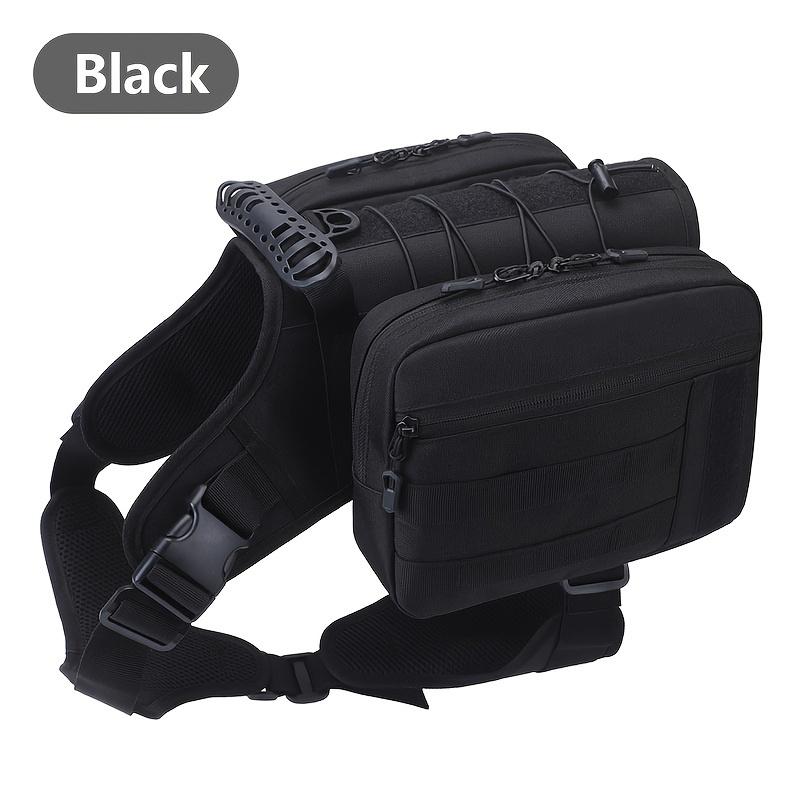 KEMORELA Pet Dog Self Backpack Outdoor Sports Dog Treat Bag Medium Large Dog Detachable Oxford Cloth Cool Handsome Camouflage