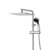 Sanei Rotating Shower Adjustable Air with Bubble S1045F2 Head, Angle, Water-Saving, E-Shower Included,