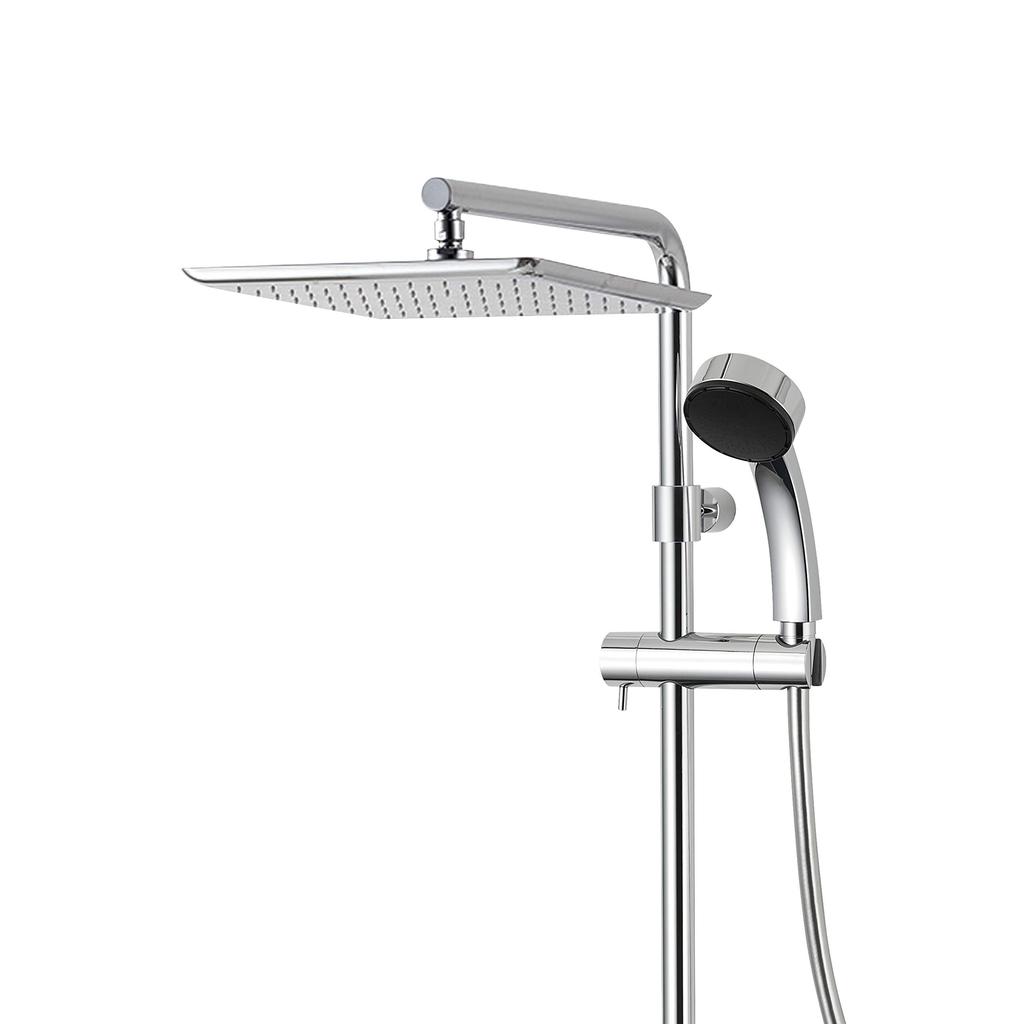 Sanei Rotating Shower Adjustable Air with Bubble S1045F2 Head, Angle, Water-Saving, E-Shower Included,
