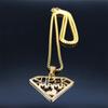 Super Mama Papa Mom Dad Necklace for Women Men Stainless Steel Gold Color Spanish Letter Family Love Chain Gift Jewelry N4250S01