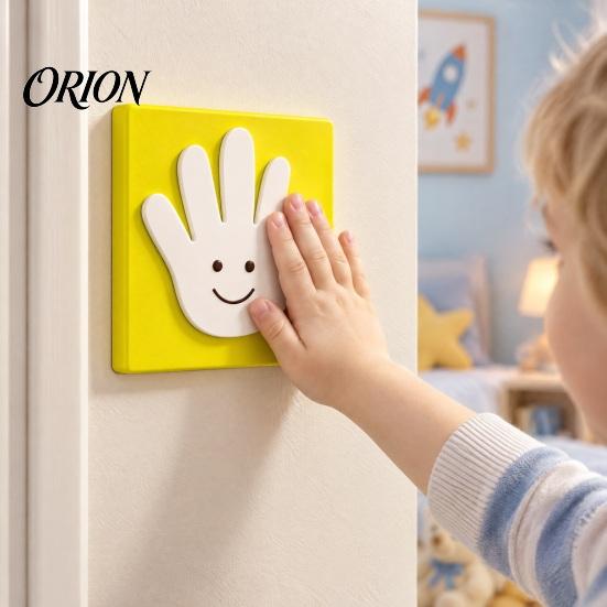 Novelty Wall Switch Protector 3D Printed High Five Light Plate Covers, Decorative Palm Macaron Color Room Decor Cover Plate, Creative Outlet
