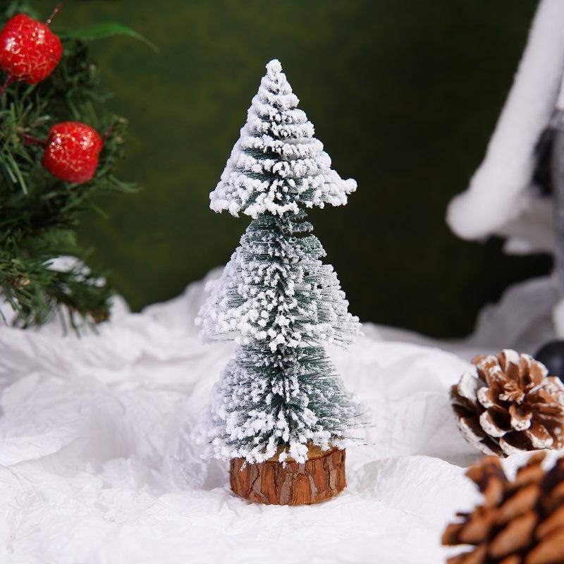 

15-30cm Christmas Decoration Xmas Tree Small Cedar Pine for Home Room Decor Party New Navidad Ornaments Accessories AS SHOW