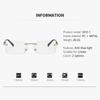 Color-changing Business Style Anti-glare Non-framed Progressive Lenses For Men, With High-end Style Edging And No Frame.3323