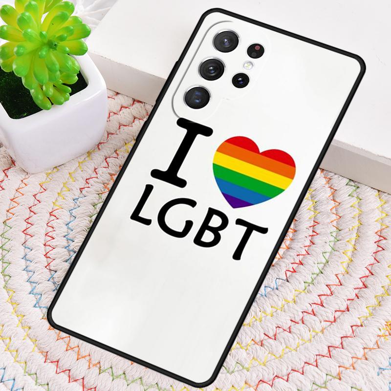Gay Lesbian LGBT Rainbow Flag Pride Silicone Phone Case For Samsung Galaxy note 10 S26 S24 S23 S22 S21 Plus S25Ultra Capa Cover